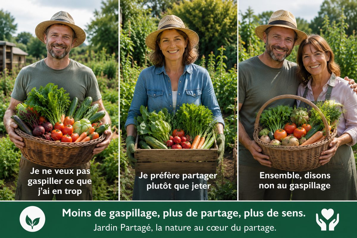 Affiche anti-gaspillage Jardin Partagé
